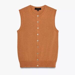 Zara Women Rustic Knit Vest M